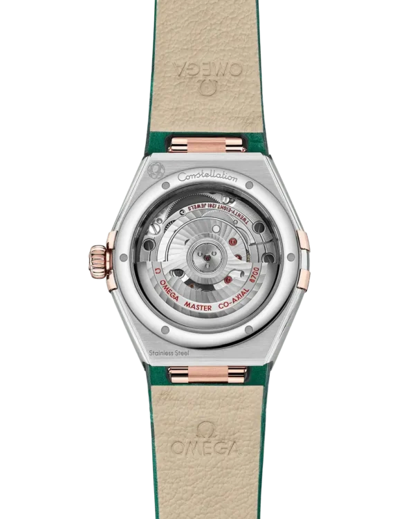 38C9720F-B15F-1D2F-D259-C9CB119059BC.webp Omega Constellation Women Automatic Green Leather Watch O13128292099001
