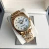 Couple Watches Rolex Datejust 36/28mm RG/RG Jub White/Dial