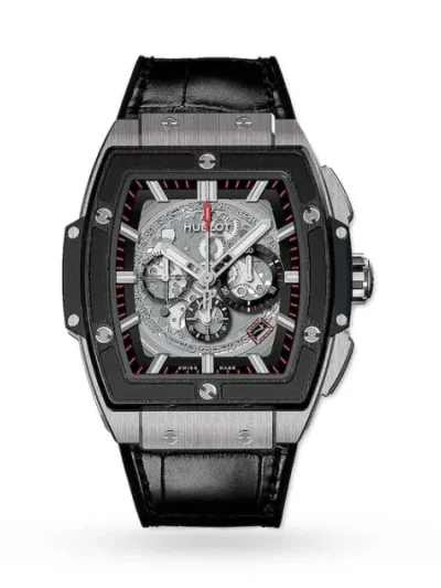 Hublot Spirit Of Big Bang Men Automatic Skeleton Leather Watch 601.NM.0173.LR