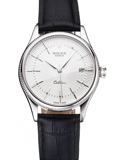 Superclone Rolex Cellini 38mm White Dial REP016802