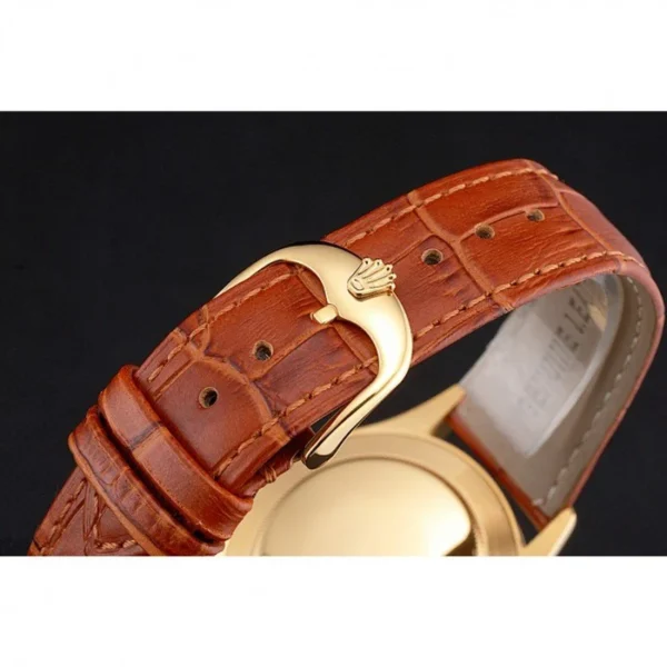 Superclone Rolex Cellini 38mm Gold Dial REP016789
