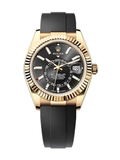 Superclone Rolex Sky-Dweller 42 mm Bright black Dial 336238