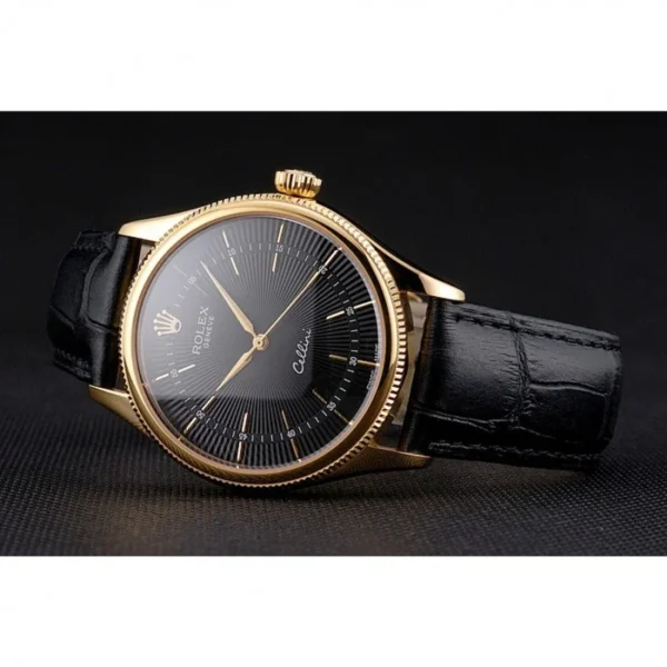 Superclone Rolex Cellini 38mm Black Dial REP016803