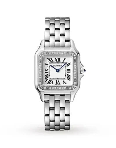 Cartier Panthère de Cartier Women Quartz White Stainless Steel Watch W4PN0008