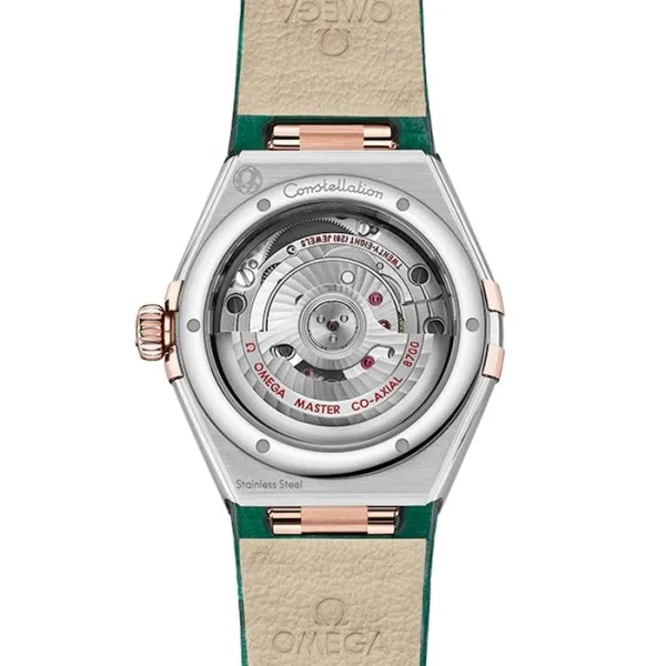 49228EA3-6075-E742-523D-9A4FD9CF223F.webp Omega Constellation Women Automatic Green Leather Watch O13123292099001