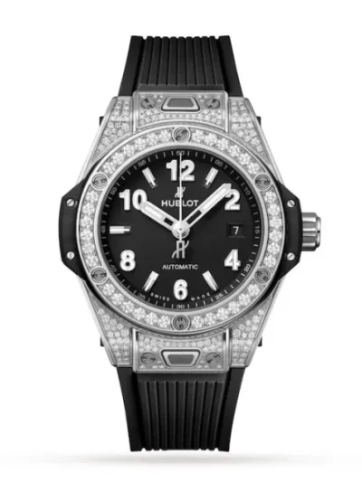 Hublot Big Bang Women Automatic Black Rubber Watch 485.SX.1170.RX.1604
