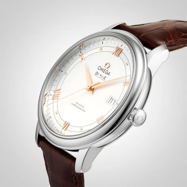 49C83732-142F-9752-15E7-C958A522706A.webp Omega De Ville Men Automatic Silver Leather Watch O42413402002002