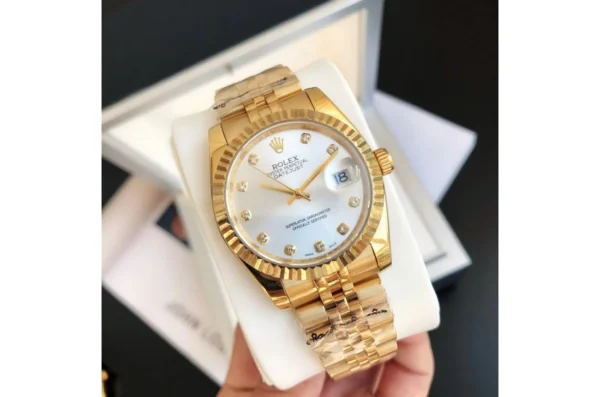 Couple Watches Rolex Datejust 36/28mm RG/RG Jub Sliver/Dial