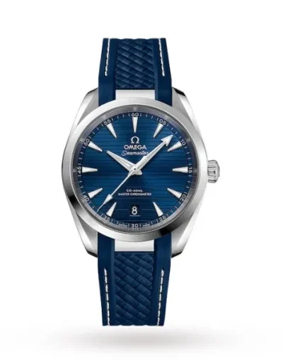 4C1DA9FC-199D-A147-8F6A-9ACDAAA07F10.webp Omega Seamaster Aqua Terra Men Automatic Blue Rubber Watch O22012382003001