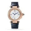 Cartier Pasha de Cartier Women Automatic Silver Alligator Watch WJPA0012