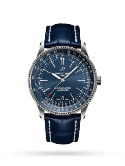 Breitling Navitimer Men Automatic Blue Alligator Watch A17326161C1P3