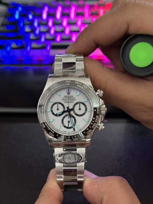 Superclone Rolex Daytona  Panda  40 mm White Dial 126500LN