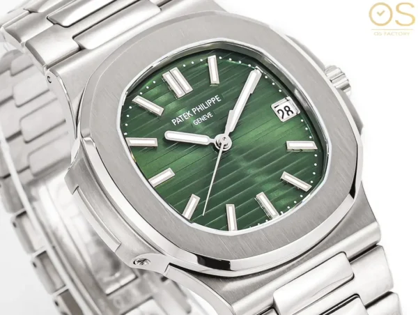 4FA864A1-D391-CA95-6956-73C9F60B5F1F.webp OSFactory Nautilus Green Dial Steel Watch