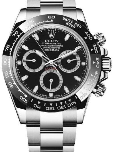Superclone Rolex Daytona  Reverse Panda  Black Dial 116500LN