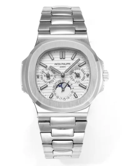 Patek Philippe Silver Nautilus Watch