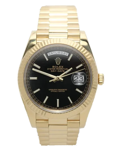 Superclone Rolex Day-Date 40 mm Black Dial 228238