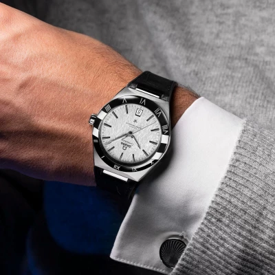 56CE43E0-BB29-20AE-CCE8-3959CB5907FF.webp Omega Constellation Men Automatic Grey Leather Watch O13133412106001