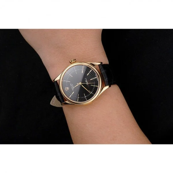 Superclone Rolex Cellini 38mm Black Dial REP016803