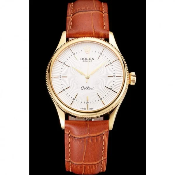 Superclone Rolex Cellini 38mm White Dial REP016793