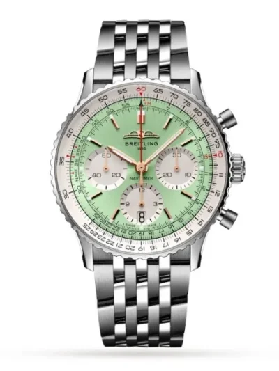 Breitling Navitimer Men Automatic Mint Stainless Steel Watch AB0139211L1A1
