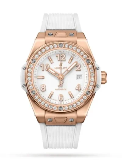 Hublot Big Bang Women Automatic White Rubber Watch 485.OE.2080.RW.1204