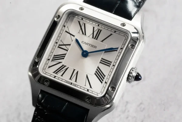 60DF3D96-81DE-5039-C414-0F375D74D1D5.webp Cartier Santos-Dumont Men Automatic Silver Stainless Steel Watch WSSA0032