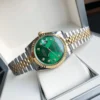 Couple Watches Rolex Datejust 36/28mm RG/SS Jub Green/Dial