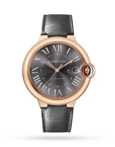 646F0603-418D-7875-AC03-21ADDA6FDE62.webp Cartier Ballon Bleu de Cartier Men Automatic Grey Alligator Watch WGBB0050