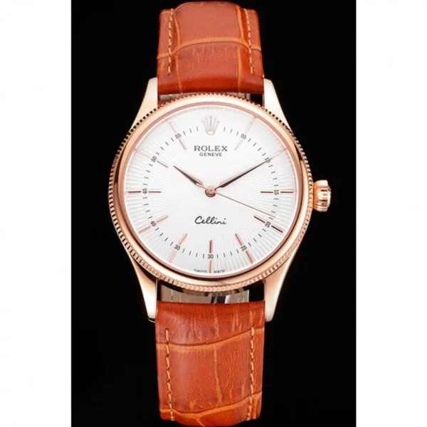 Superclone Rolex Cellini 38mm White Dial REP016801