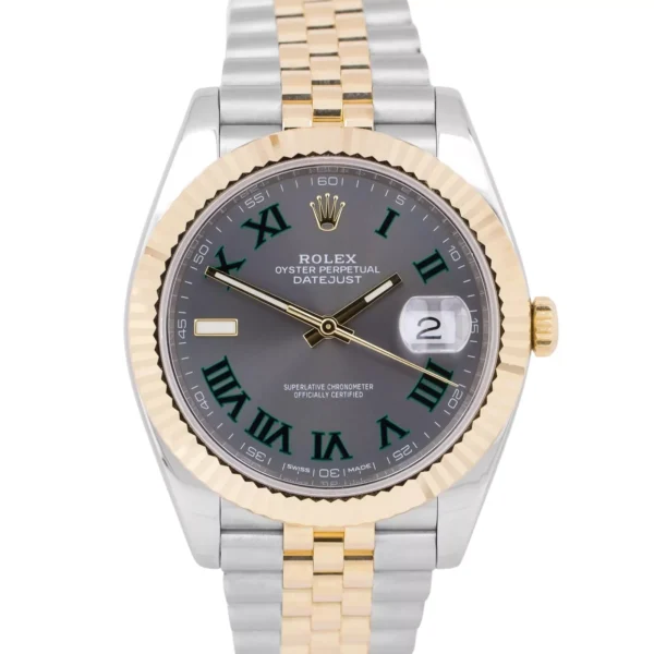 Superclone Rolex Datejust 41mm Rhodium Dial 126333  Wimbledon  Flutted / Jubilee