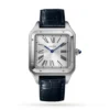 6EB60535-FCF8-47E0-A660-042FF83DE570.webp Cartier Santos-Dumont Men Automatic Silver Stainless Steel Watch WSSA0032