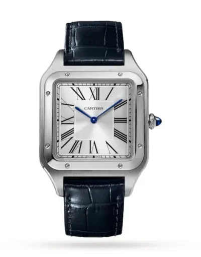 Cartier Santos-Dumont Men Automatic Silver Stainless Steel Watch WSSA0032