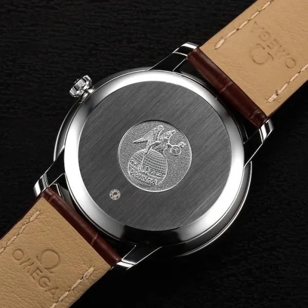 6F35DD28-74D2-9B3D-AA7E-798B95576DB2.webp Omega De Ville Men Automatic Silver Leather Watch O42413402002002