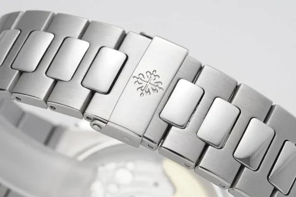 Patek Philippe Silver Nautilus Chronograph Watch