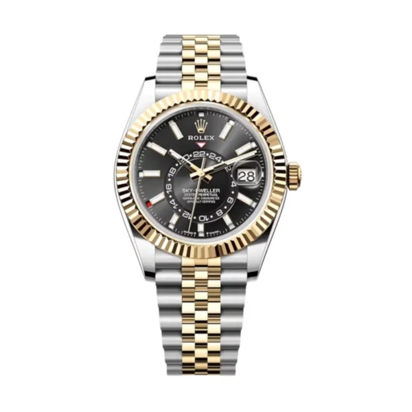 70850098-1591-D882-7ED2-C11D25E11239.webp Superclone Rolex Sky-Dweller 42 mm Bright black Dial 336933