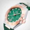 751446C1-159C-34C1-9ED1-CD50860C3C93.webp Omega Constellation Women Automatic Green Leather Watch O13123292099001
