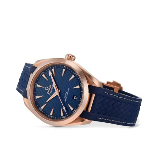 75A64ED1-0F53-679C-96C8-5F3FFB8BD746.webp Omega Seamaster Aqua Terra Men Automatic Blue 18ct Rose Gold Watch O22052412103001