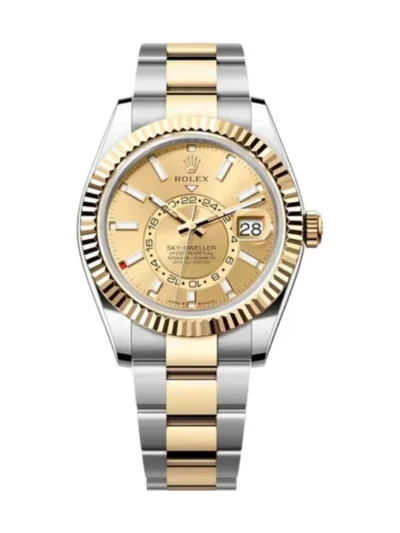 Superclone Rolex Sky-Dweller 42 mm Champagne Dial 336933