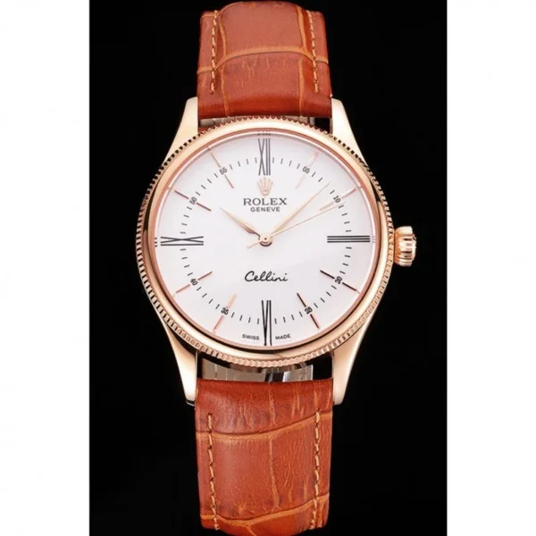 Superclone Rolex Cellini 38mm White Dial REP016795