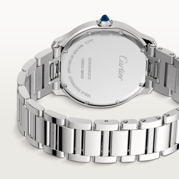782965B8-8238-51F3-BA50-0EA223C03BB2.png Cartier Ronde Must Men Quartz Silver Stainless Steel Watch WSRN0034