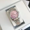 Couple Watches Rolex Datejust 36/28mm SS/SS Jub Pink/Dial