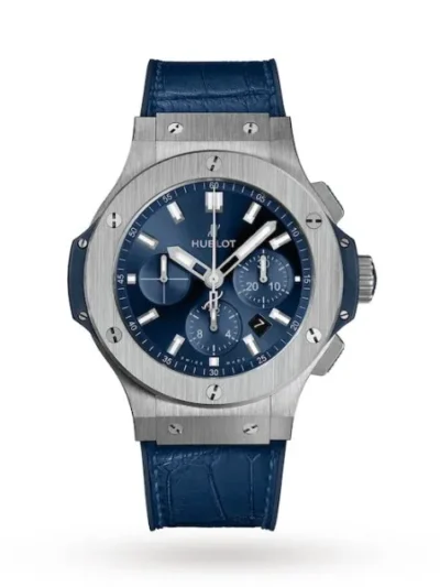 Hublot Big Bang Men Automatic Blue Alligator Watch 301.SX.7170.LR