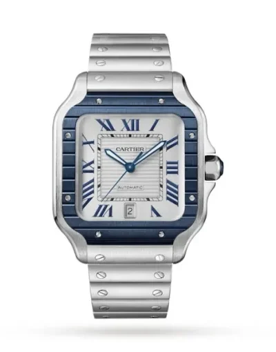 81083E4F-0761-A39F-E743-B9AC4EB9BB7B.webp Cartier Santos de Cartier Men Automatic Grey Stainless Steel Watch WSSA0047