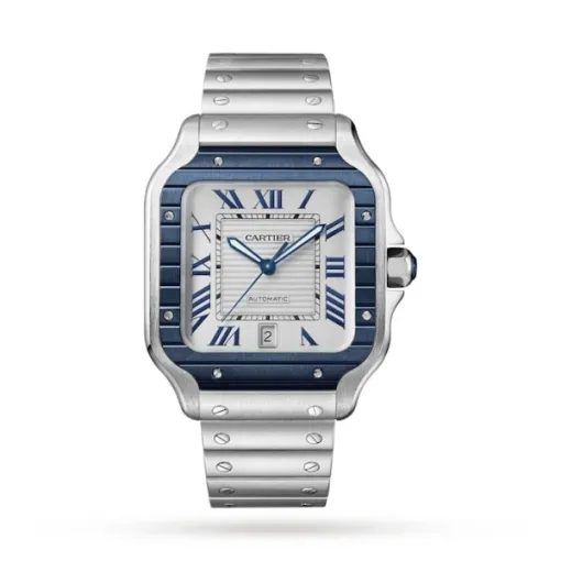 81083E4F-0761-A39F-E743-B9AC4EB9BB7B.webp Cartier Santos de Cartier Men Automatic Grey Stainless Steel Watch WSSA0047