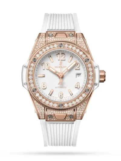 Hublot Big Bang Women Automatic White Rubber Watch 485.OE.2080.RW.1604