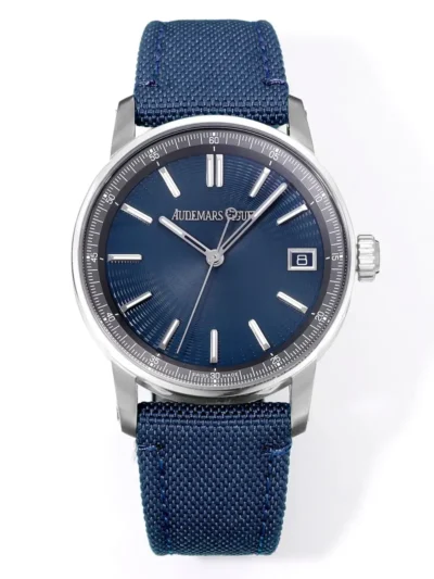 watch Audemars Piguete CODE 11.59 Automatic Watch   Night Blue Dial, Stainless Steel Case, Blue Fabric Strap, 41mm