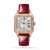 843C335B-1E5A-15A7-C976-2A76E8B69156.webp Cartier Santos-Dumont Men Quartz Silver Leather Watch WJSA0016