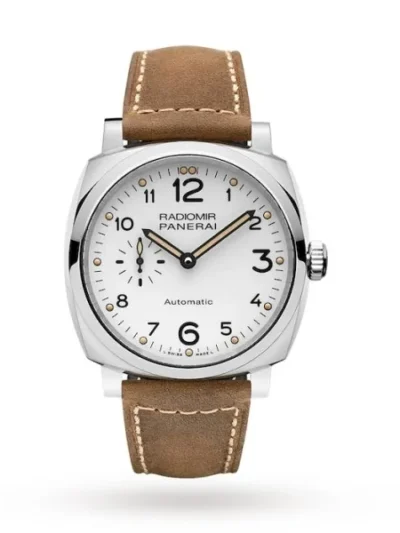 Panerai Radiomir Men Automatic White Calf Watch PAM00655