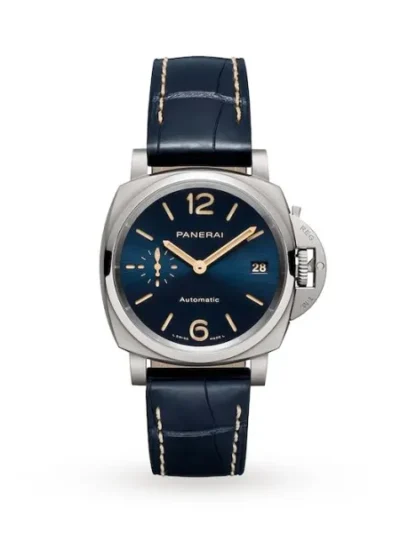 8604F11D-D3BA-90F8-F356-F2879DD19E5B.webp Panerai Luminor Due Men Automatic Blue Alligator Watch PAM00926