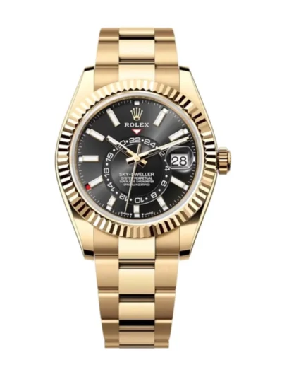 Superclone Rolex Sky-Dweller 42 mm Bright black Dial 336938